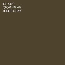 #4E442E - Judge Gray Color Image