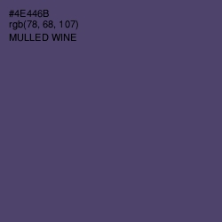 #4E446B - Mulled Wine Color Image