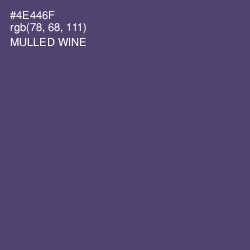 #4E446F - Mulled Wine Color Image