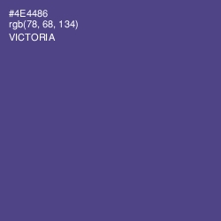 #4E4486 - Victoria Color Image