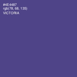 #4E4487 - Victoria Color Image