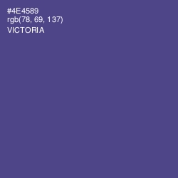 #4E4589 - Victoria Color Image
