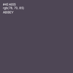 #4E4655 - Abbey Color Image