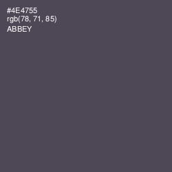 #4E4755 - Abbey Color Image