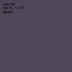 #4E4757 - Abbey Color Image