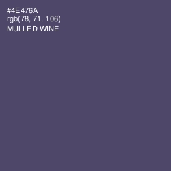 #4E476A - Mulled Wine Color Image