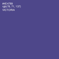 #4E4789 - Victoria Color Image