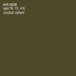 #4E482B - Judge Gray Color Image