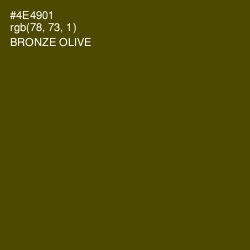 #4E4901 - Bronze Olive Color Image