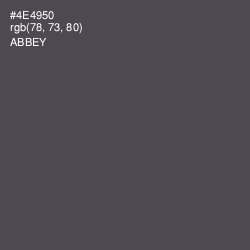 #4E4950 - Abbey Color Image