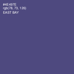 #4E497E - East Bay Color Image