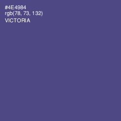 #4E4984 - Victoria Color Image