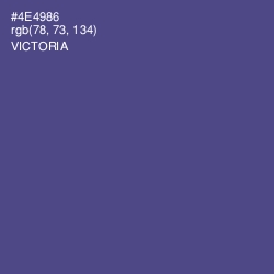 #4E4986 - Victoria Color Image
