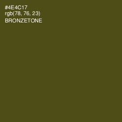 #4E4C17 - Bronzetone Color Image