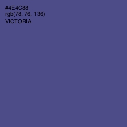 #4E4C88 - Victoria Color Image