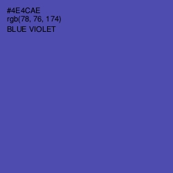 #4E4CAE - Blue Violet Color Image