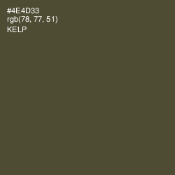 #4E4D33 - Kelp Color Image