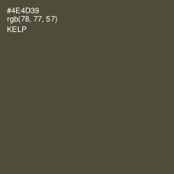 #4E4D39 - Kelp Color Image