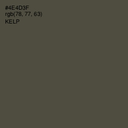 #4E4D3F - Kelp Color Image