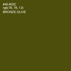 #4E4E0C - Bronze Olive Color Image