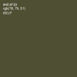#4E4F33 - Kelp Color Image