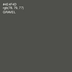 #4E4F4D - Gravel Color Image