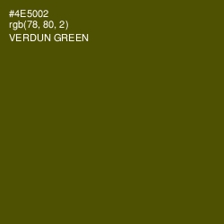 #4E5002 - Verdun Green Color Image
