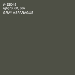 #4E5045 - Gray Asparagus Color Image