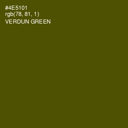 #4E5101 - Verdun Green Color Image