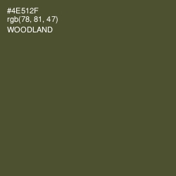 #4E512F - Woodland Color Image