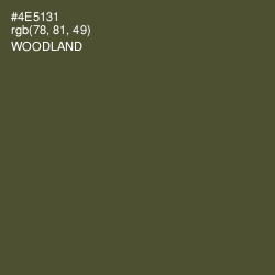 #4E5131 - Woodland Color Image