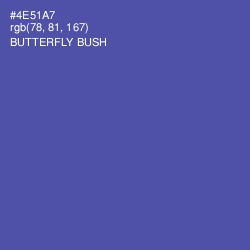 #4E51A7 - Butterfly Bush Color Image