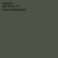 #4E5247 - Gray Asparagus Color Image