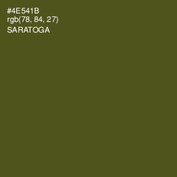 #4E541B - Saratoga Color Image