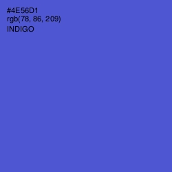 #4E56D1 - Indigo Color Image