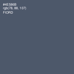#4E586B - Fiord Color Image