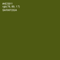 #4E5911 - Saratoga Color Image