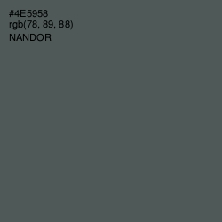 #4E5958 - Nandor Color Image