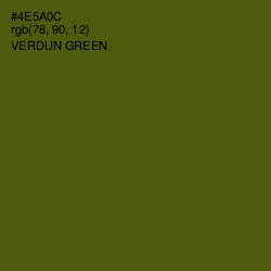 #4E5A0C - Verdun Green Color Image