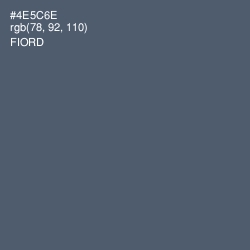 #4E5C6E - Fiord Color Image