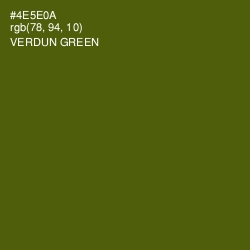 #4E5E0A - Verdun Green Color Image