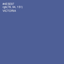 #4E5E97 - Victoria Color Image