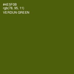 #4E5F0B - Verdun Green Color Image