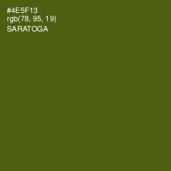 #4E5F13 - Saratoga Color Image