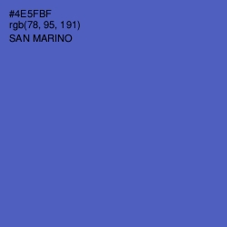 #4E5FBF - San Marino Color Image