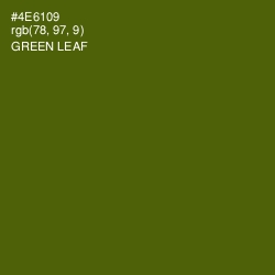 #4E6109 - Green Leaf Color Image