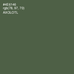 #4E6146 - Axolotl Color Image