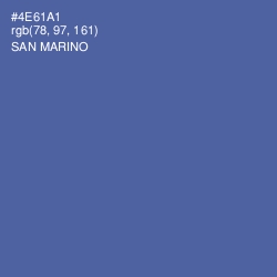 #4E61A1 - San Marino Color Image