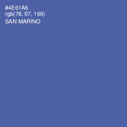 #4E61A6 - San Marino Color Image