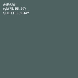 #4E6261 - Shuttle Gray Color Image